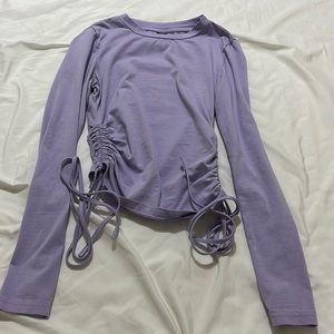 SHEIN Long Sleeve Crop Top